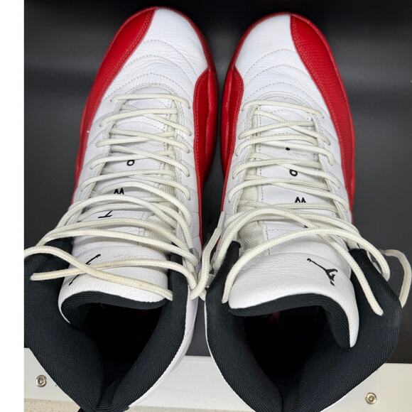 Air Jordan 12 Men\'s Retro White/Red-Black Sneakers Size 10 CT8013-116 main image 8